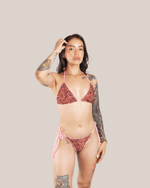 Load image into Gallery viewer, Waves Paisley Pattern - Bikini Top