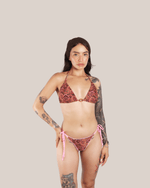 Load image into Gallery viewer, Aro Paisley Pattern - Bikini Top