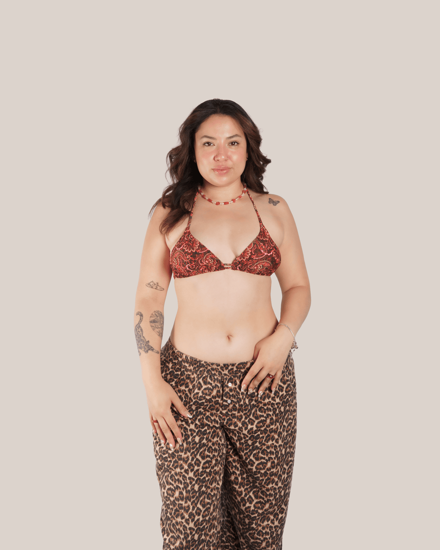 Coastal Paisley Pattern - Bikini Top