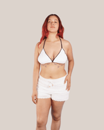 Load image into Gallery viewer, Waves White - Bikini Top